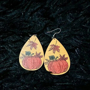 Handmade Thanksgiving drop earrings